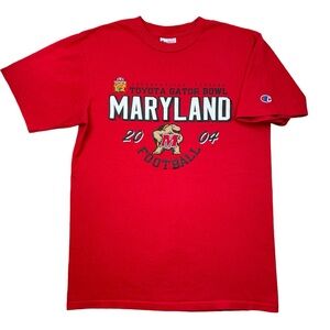 VTG 2004 University of Maryland Terrapins Football Toyota Gator Bowl t-shirt M